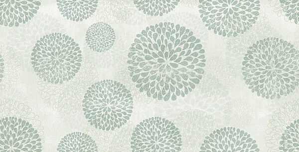 Papel pintado con círculos y flores Papel pintado con círculos y flores