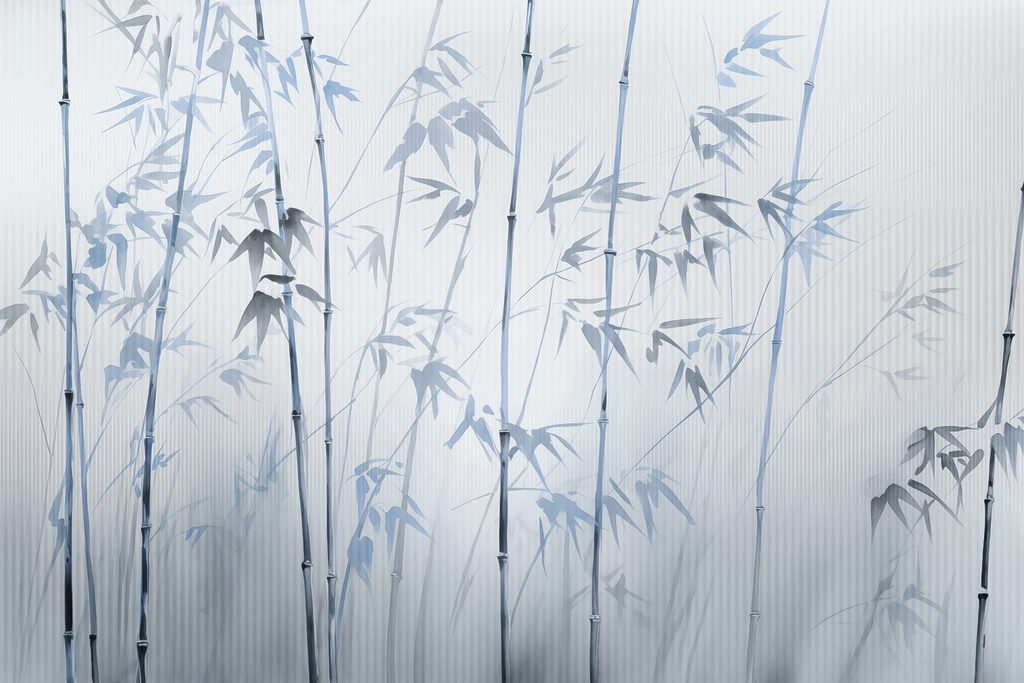 Gentle bamboo silhouettes in soft hues Gentle bamboo silhouettes in soft hues