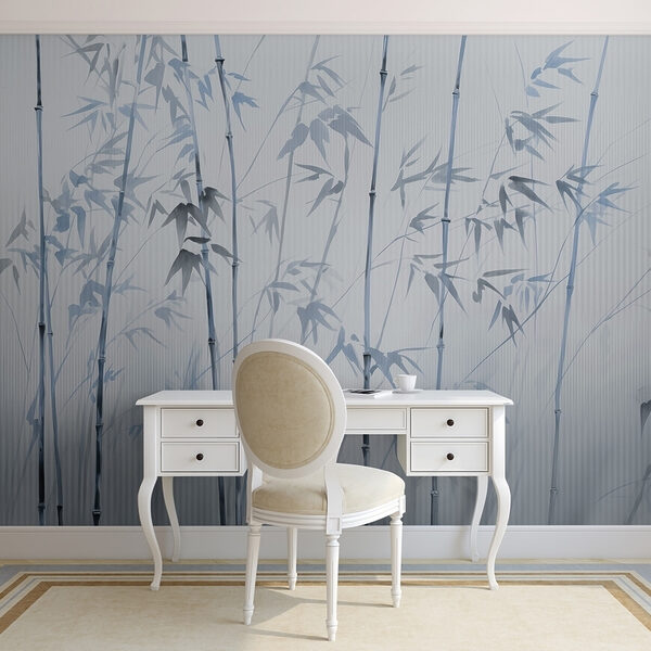 Gentle bamboo silhouettes in soft hues Gentle bamboo silhouettes in soft hues