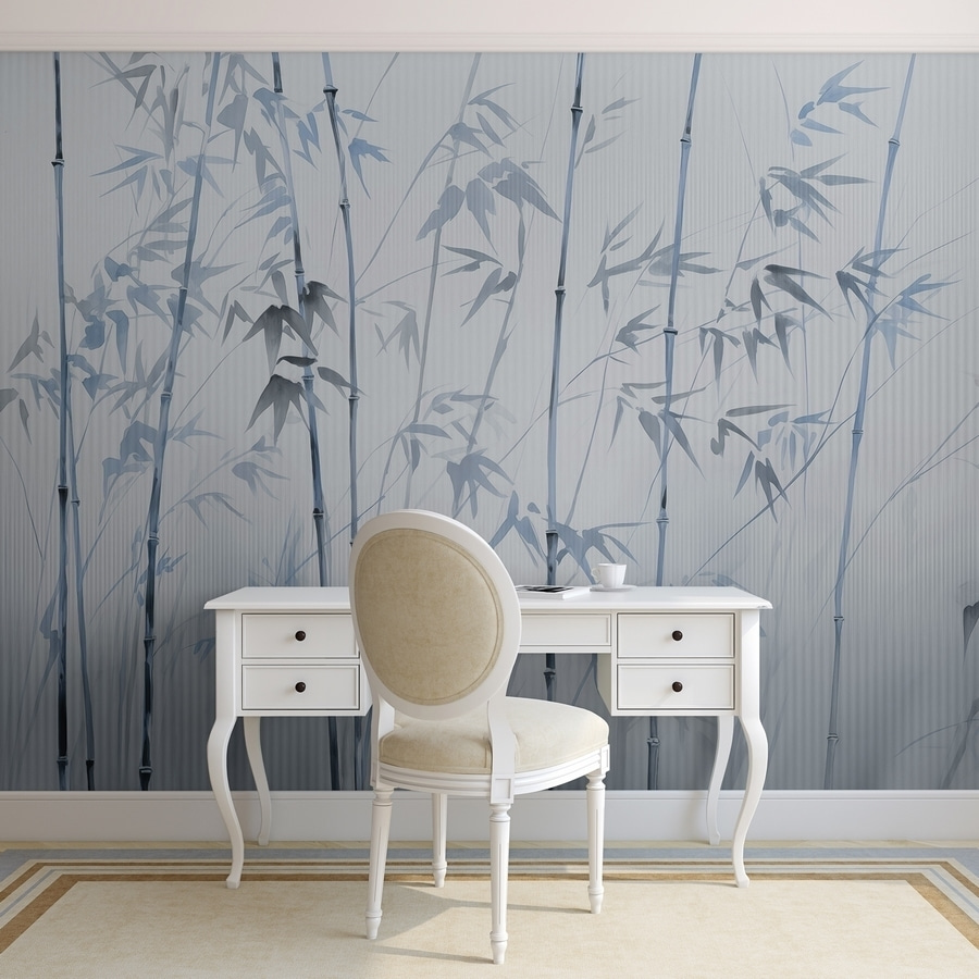 Gentle bamboo silhouettes in soft hues Gentle bamboo silhouettes in soft hues