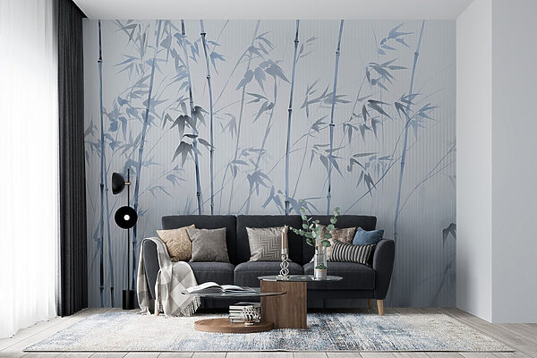 Gentle bamboo silhouettes in soft hues Gentle bamboo silhouettes in soft hues