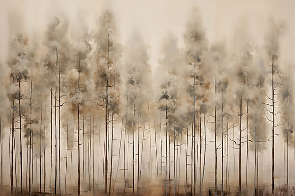 Group of trees in a forest