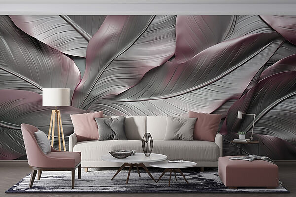 Elegant leaves in soft hues
