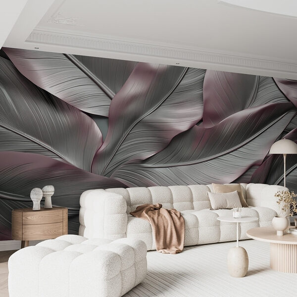 Elegant leaves in soft hues