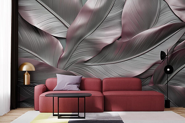 Elegant leaves in soft hues
