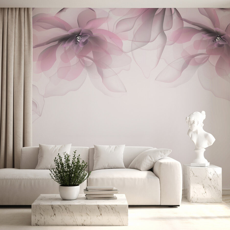Grupo de flores rosas