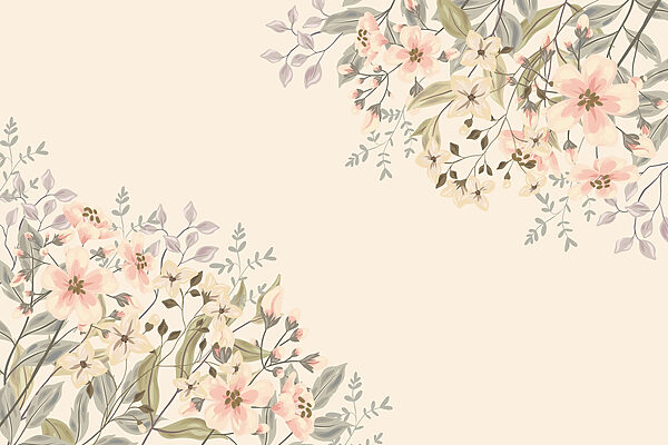 Motivo floral con flores Motivo floral con flores