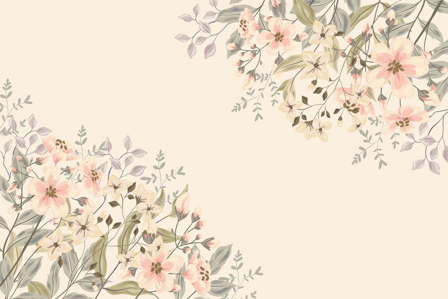 Motivo floral con flores