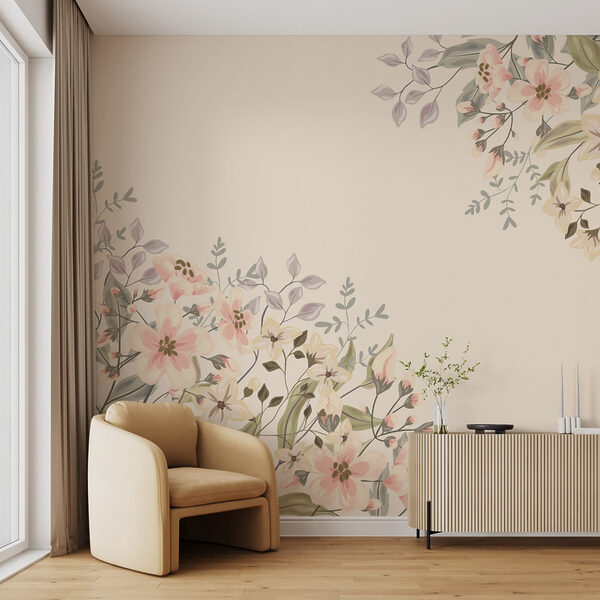 Motivo floral con flores Motivo floral con flores