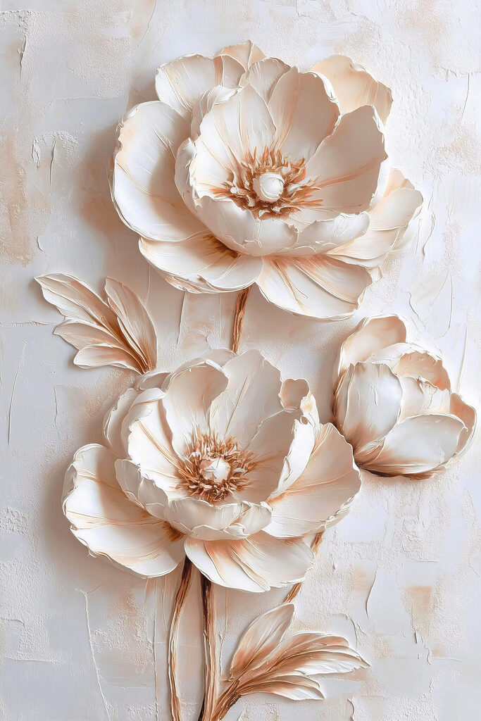 Delicate blooms on textured background Delicate blooms on textured background