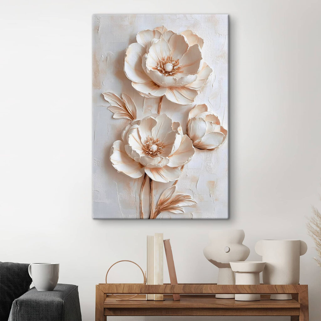 Delicate blooms on textured background Delicate blooms on textured background