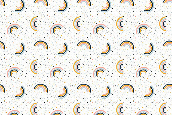 Patrón de arco iris de colores Patrón de arco iris de colores