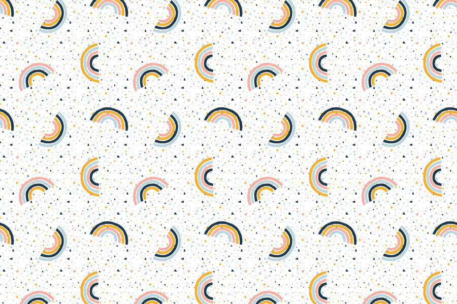 Patrón de arco iris de colores