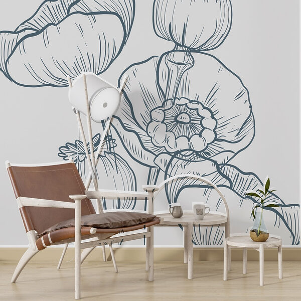 Dibujo de flores y capullos Dibujo de flores y capullos