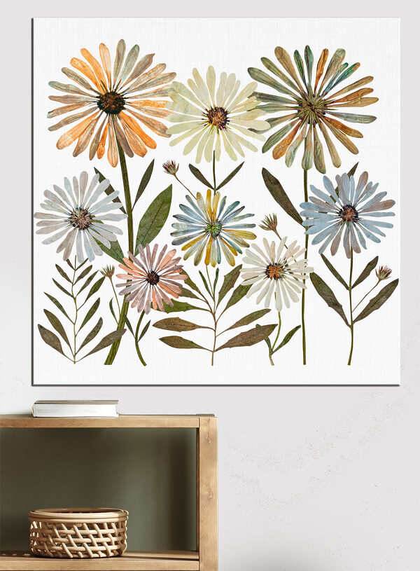 Cuadros Cuadros Ramo de flores con hojas (SKU: s34120)