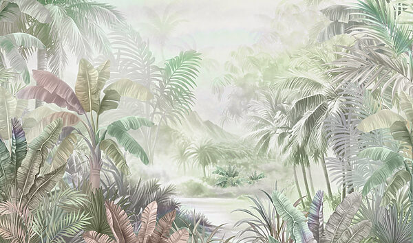 Painting of a forest