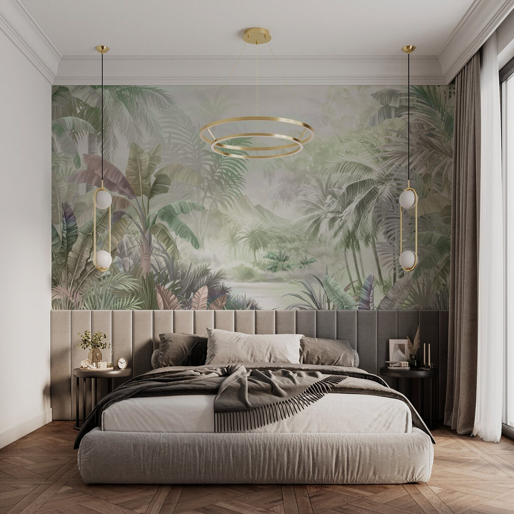 Painting of a forest