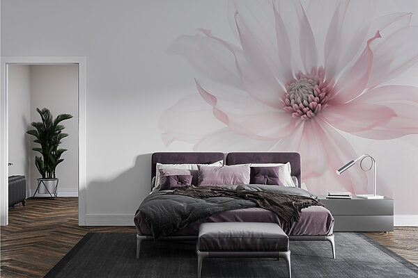 Delicate flower in soft hues