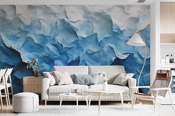 Fotomurales Montañas de texturas heladas