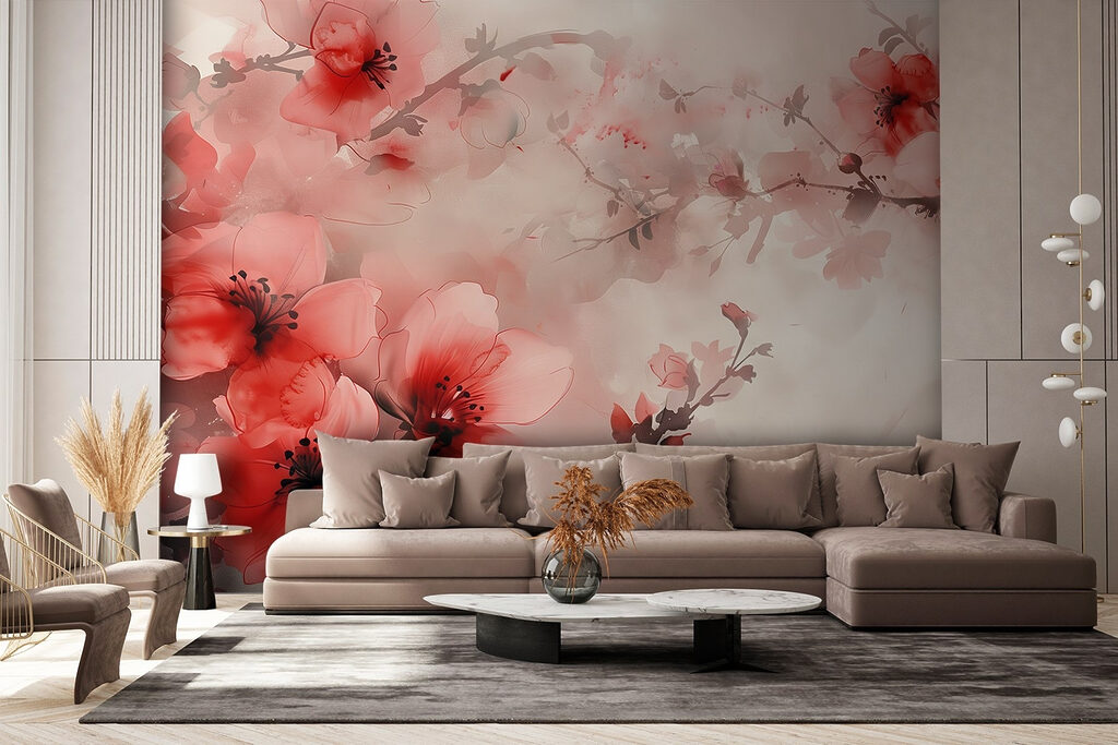 Delicate blooms in soft hues