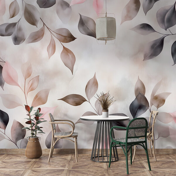 Soft hues dance among gentle leaves