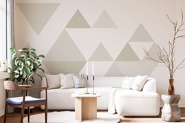 Fotomurales Fotomurales Grupo de triángulos en fila (SKU: w02107)