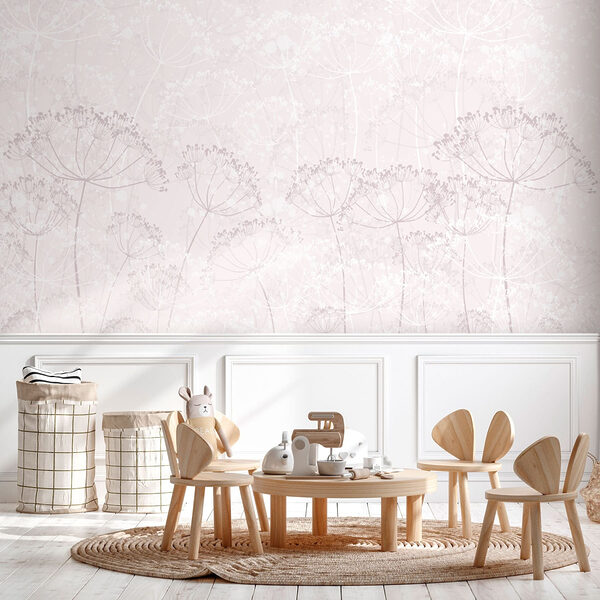 White and pink floral pattern