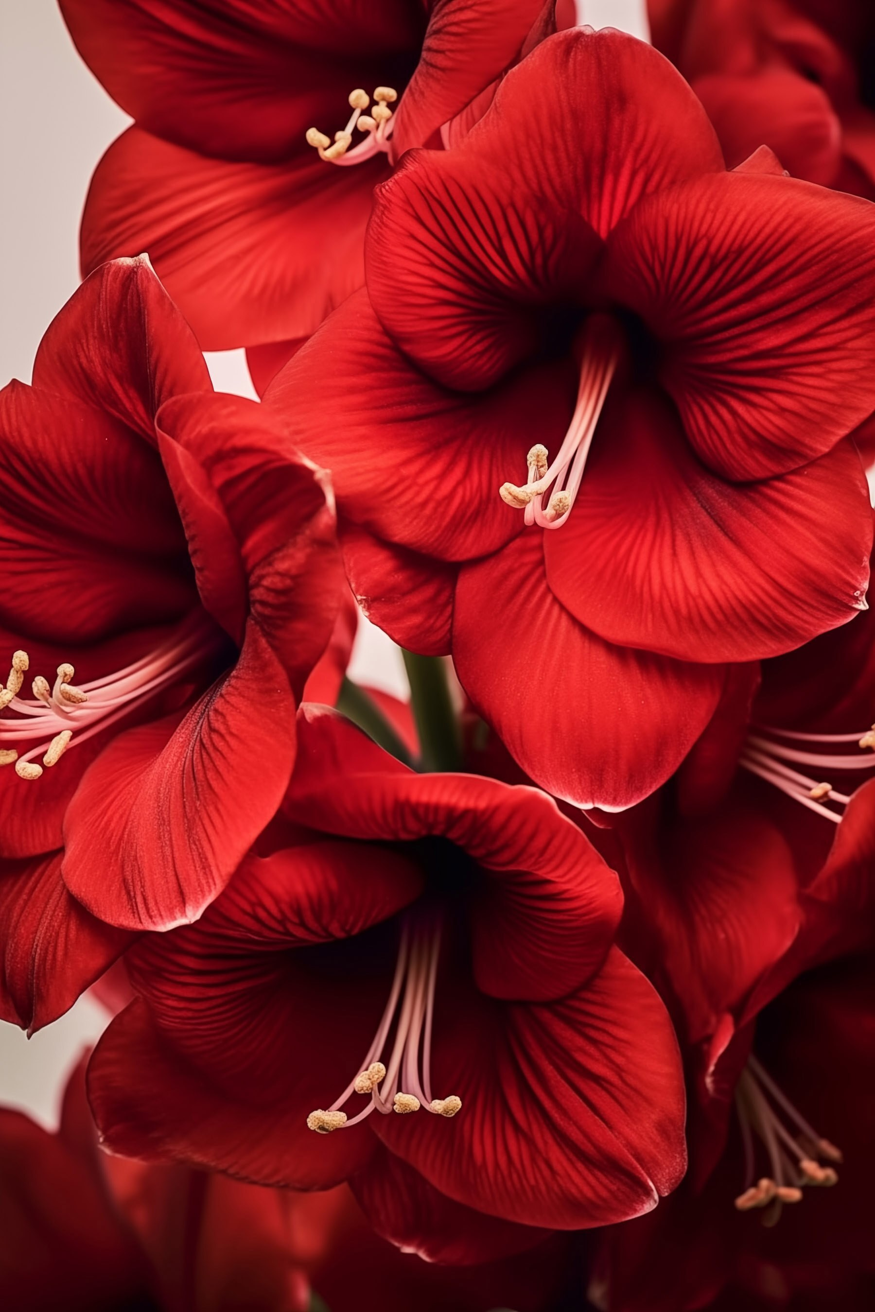 Vibrant red flowers in full bloom