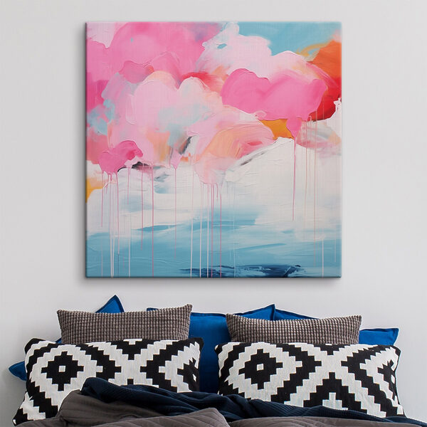 Cuadros Cuadro de nubes rosas y cielo azul (SKU: s41502) Cuadros Cuadros Cuadro de nubes rosas y cielo azul (SKU: s41502)