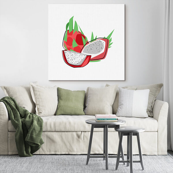 Drawing of a dragon fruit