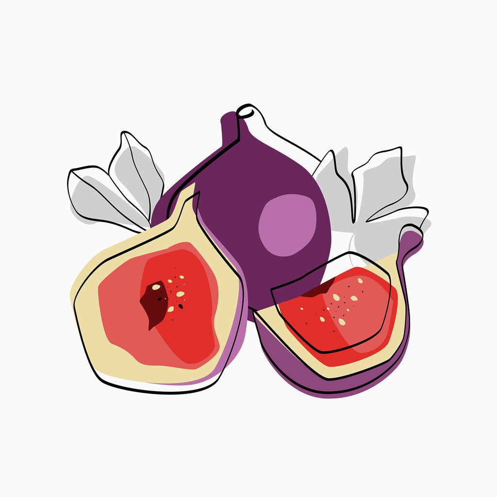 Figs cut in half Figs cut in half