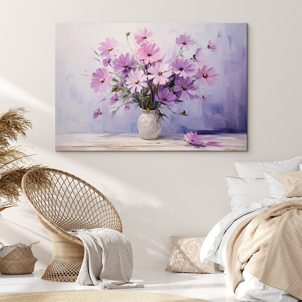 Painting of flowers in a vase Painting of flowers in a vase