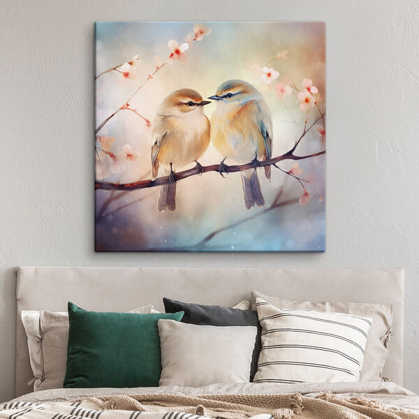 Two birds on a branch Two birds on a branch