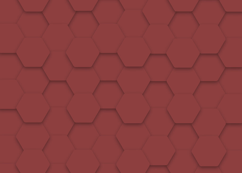 Hexágonos rojos sobre una superficie Hexágonos rojos sobre una superficie