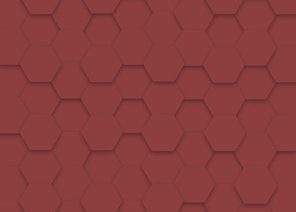 Hexágonos rojos sobre una superficie Hexágonos rojos sobre una superficie