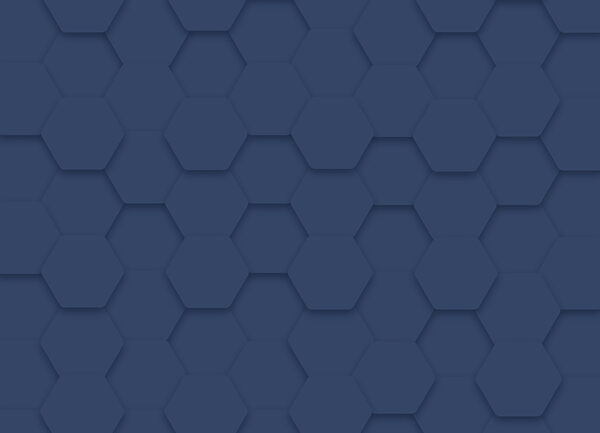 Hexágonos azules sobre una superficie Hexágonos azules sobre una superficie