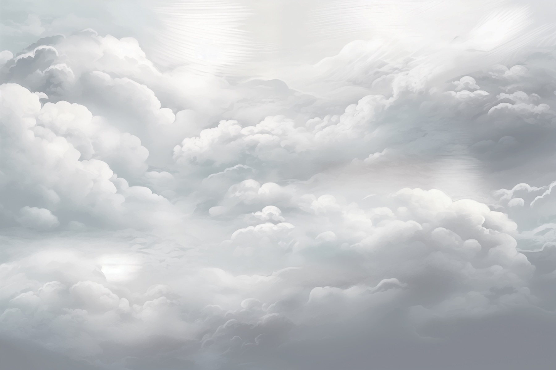 Cloudy sky with many clouds