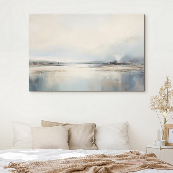 Cuadros Cuadro de un paisaje con un cuerpo de agua y niebla (SKU: s41603) Cuadros Cuadros Cuadro de un paisaje con un cuerpo de agua y niebla (SKU: s41603)