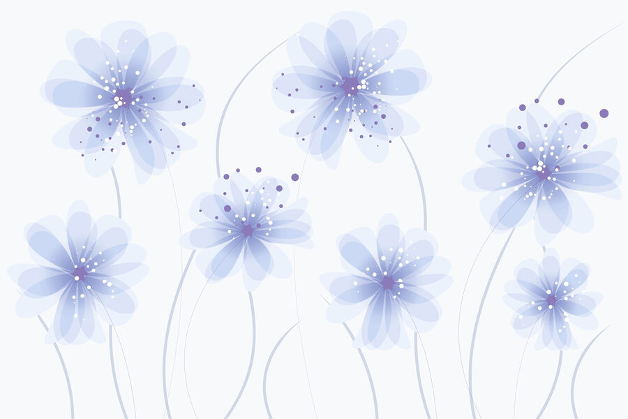 Grupo de flores azules Grupo de flores azules