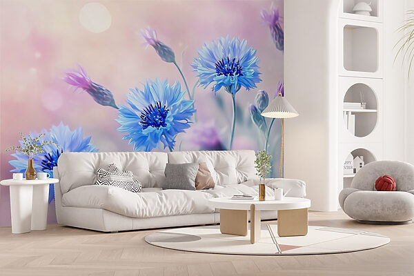 Group of blue flowers