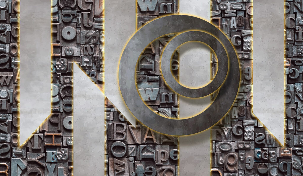 Grupo de letras en una pared Grupo de letras en una pared