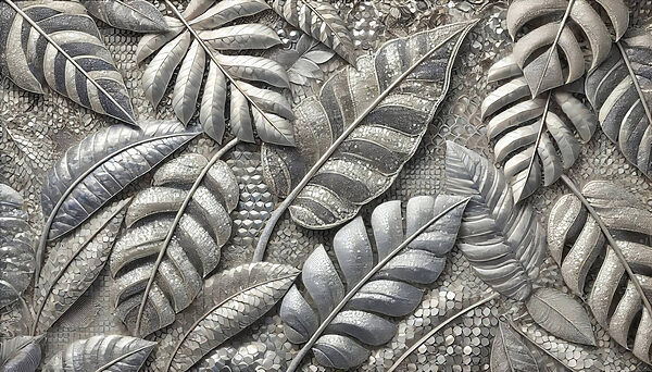 Hojas con textura en tonos apagados Hojas con textura en tonos apagados