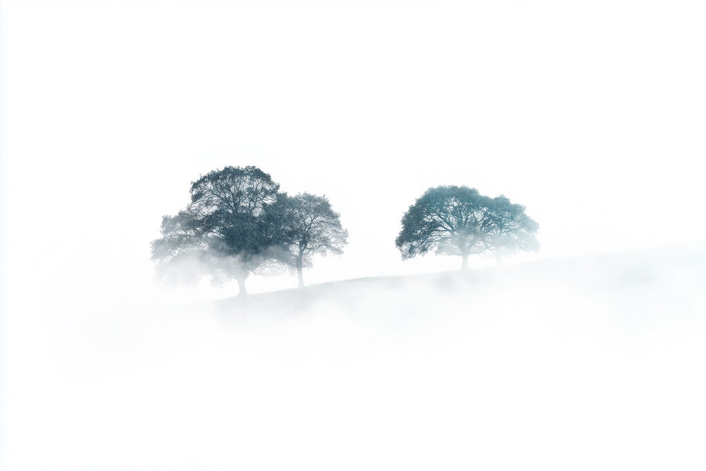 Árboles en la niebla Árboles en la niebla