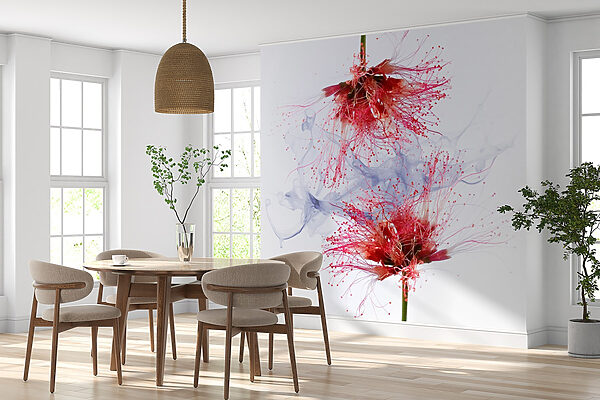 Fotomurales Fotomurales Flores etéreas en colores suaves (SKU: w02137)