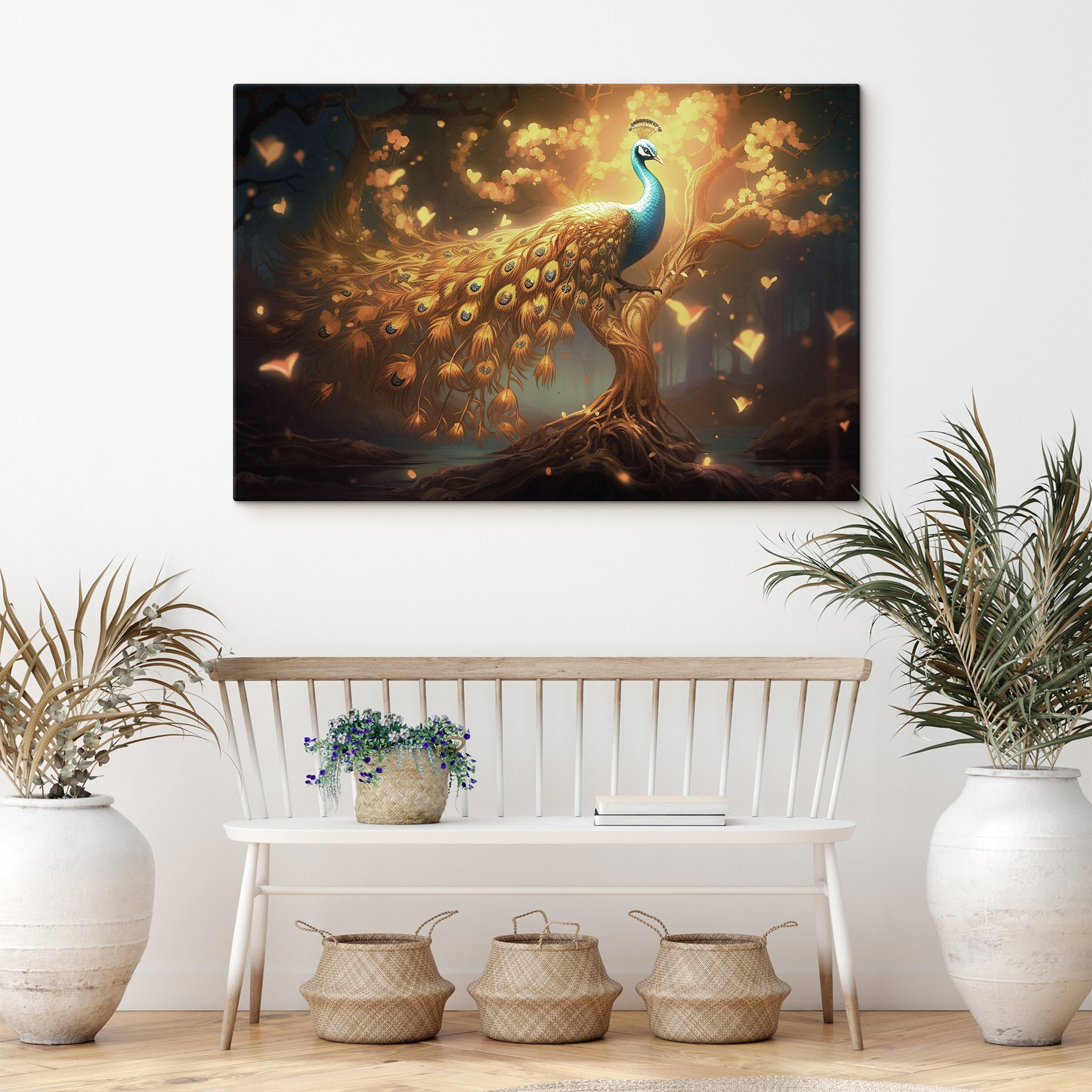 Peacock on a tree