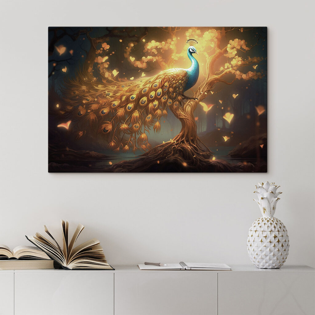 Peacock on a tree