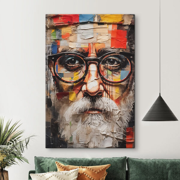 Cartel de un hombre con gafas Cuadros Cartel de un hombre con gafas