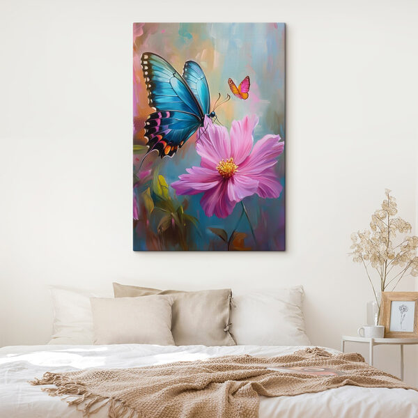 Cuadros Mariposa sobre una flor (SKU: s41620) Cuadros Cuadros Mariposa sobre una flor (SKU: s41620)