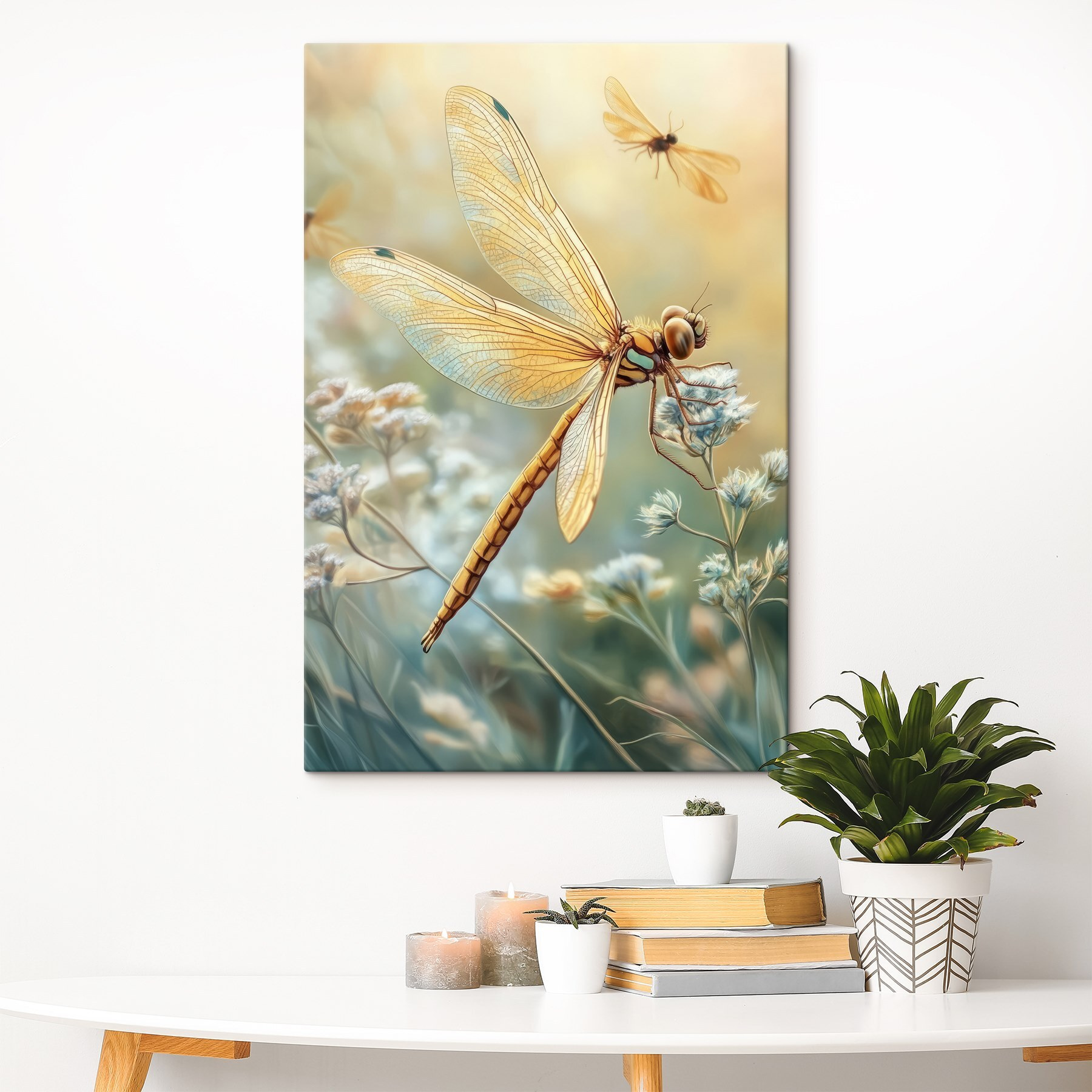 Dragonfly on a flower Dragonfly on a flower