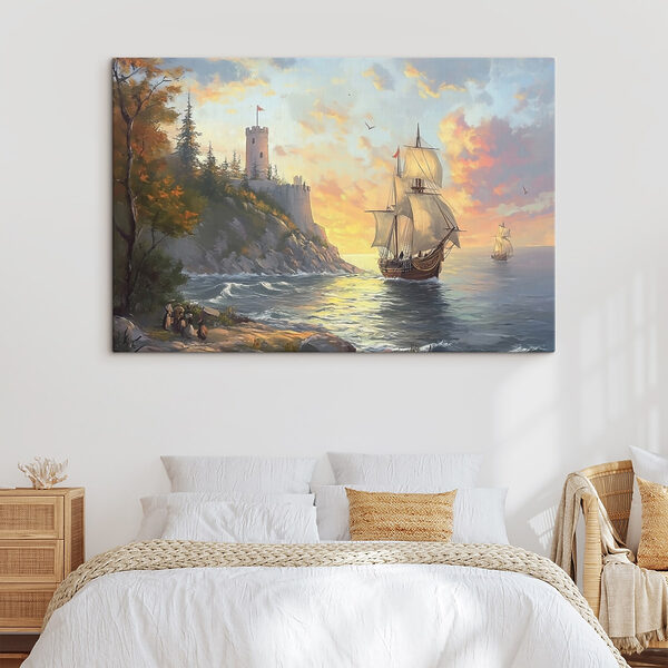 Cuadros Cuadro de un barco navegando por el agua (SKU: s41626) Cuadros Cuadros Cuadro de un barco navegando por el agua (SKU: s41626)